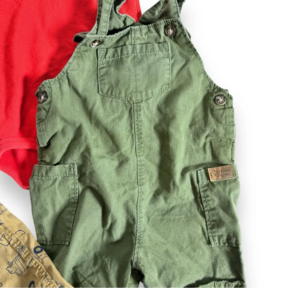 18M Baby Boy Bundle Onesies Overalls (4) Items Carter’s Osh Kosh B’Gosh